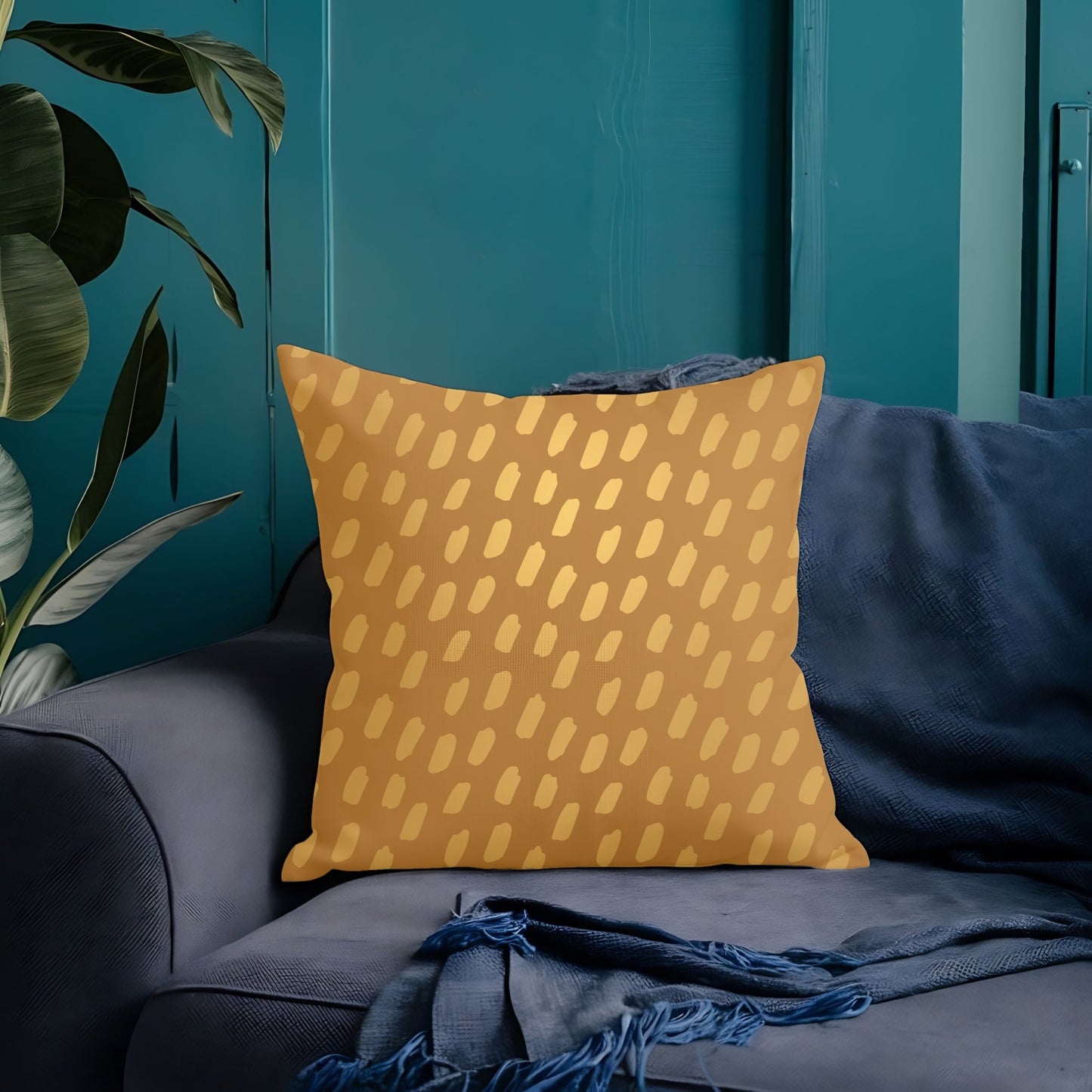 Golden Dots Throw Pillowcase - SANKTUARI DECOR