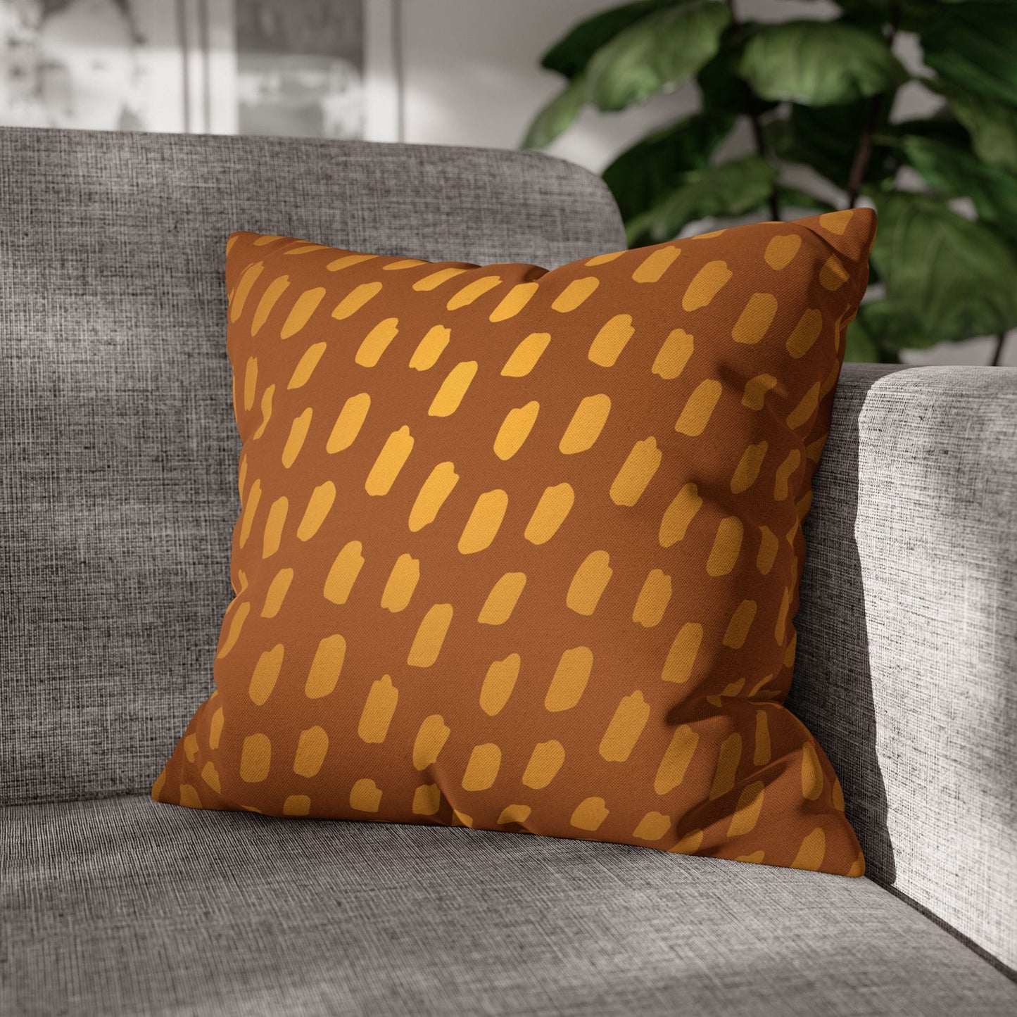 Golden Dots Throw Pillowcase - SANKTUARI DECOR