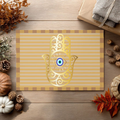 Hamsa Eye Doormat — Protective Evil Eye Door Mat - SANKTUARI DECOR