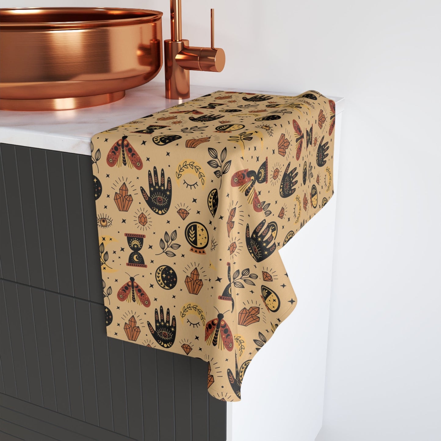 Hamsa Hand Evil Eye Hand Towel - SANKTUARI DECOR