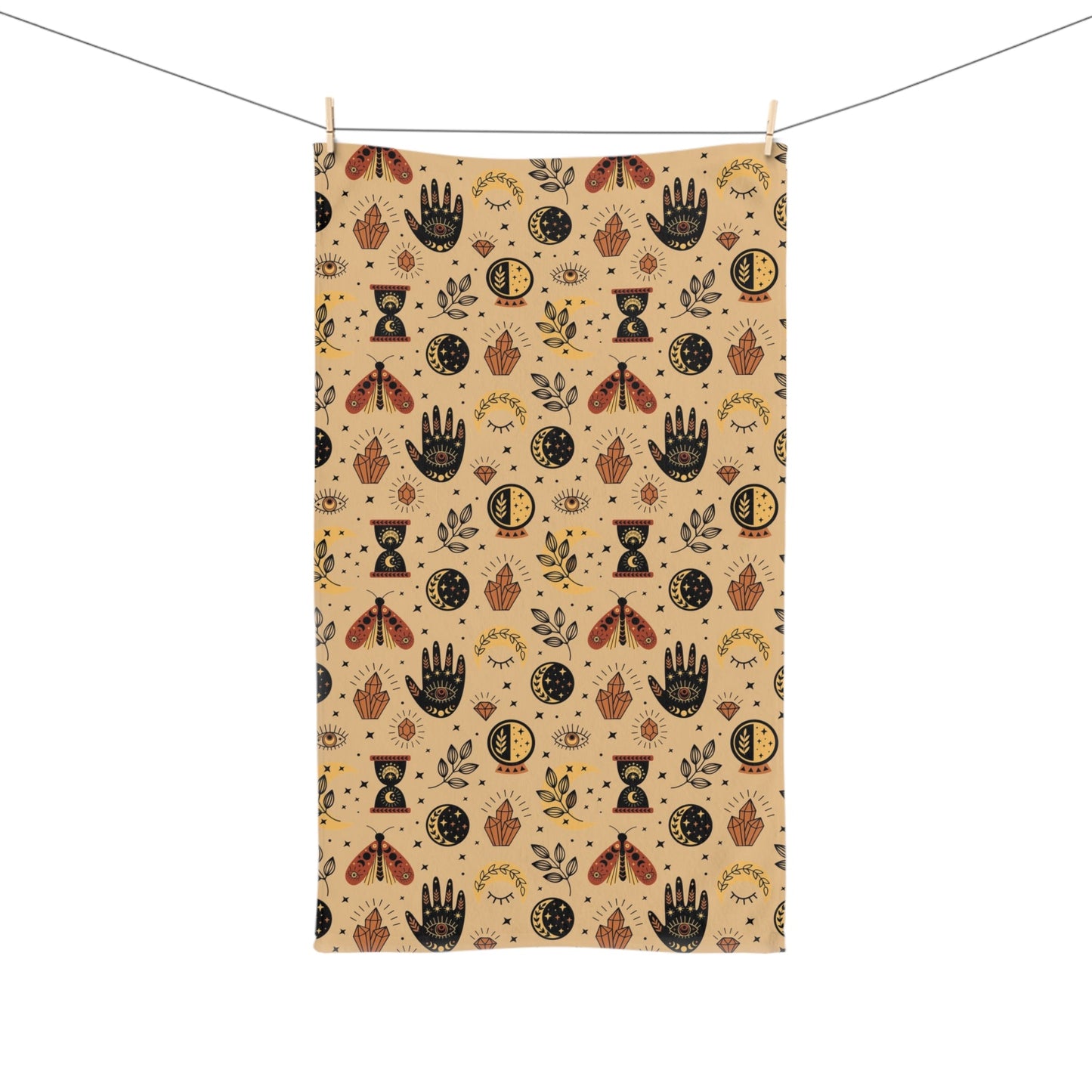 Hamsa Hand Evil Eye Hand Towel - SANKTUARI DECOR