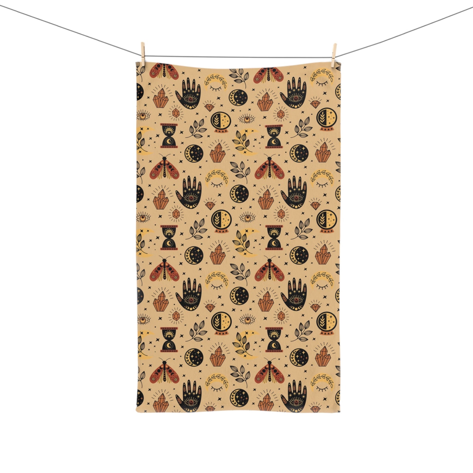 Hamsa Hand Evil Eye Hand Towel - SANKTUARI DECOR