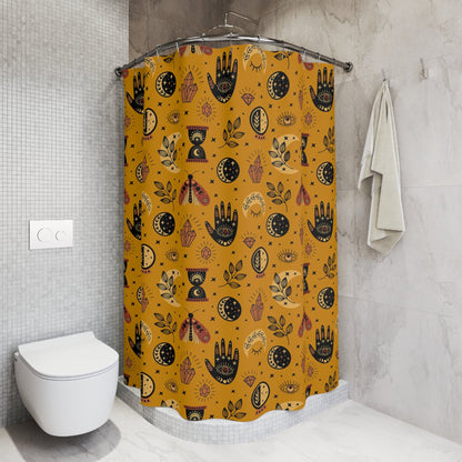 Hamsa Hand Evil Eye Shower Curtain - SANKTUARI DECOR