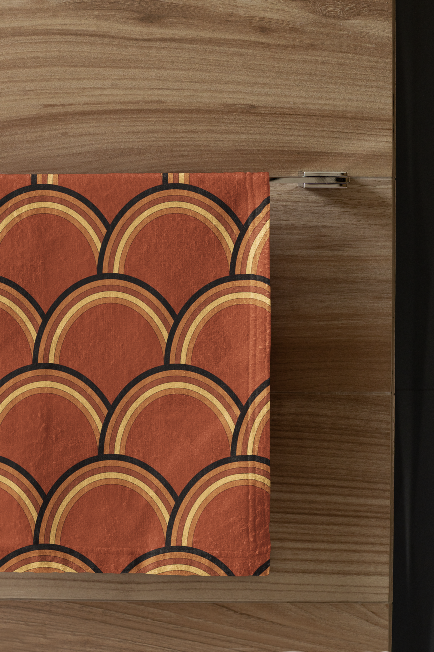 Retro Scallop Hand Towel