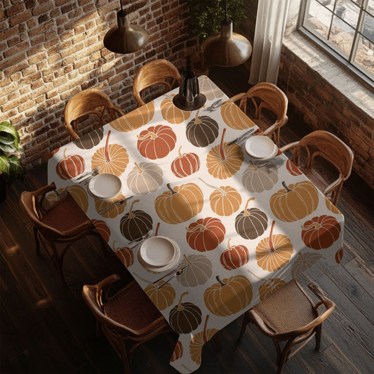 Harvest Pumpkins Tablecloth - SANKTUARI DECOR