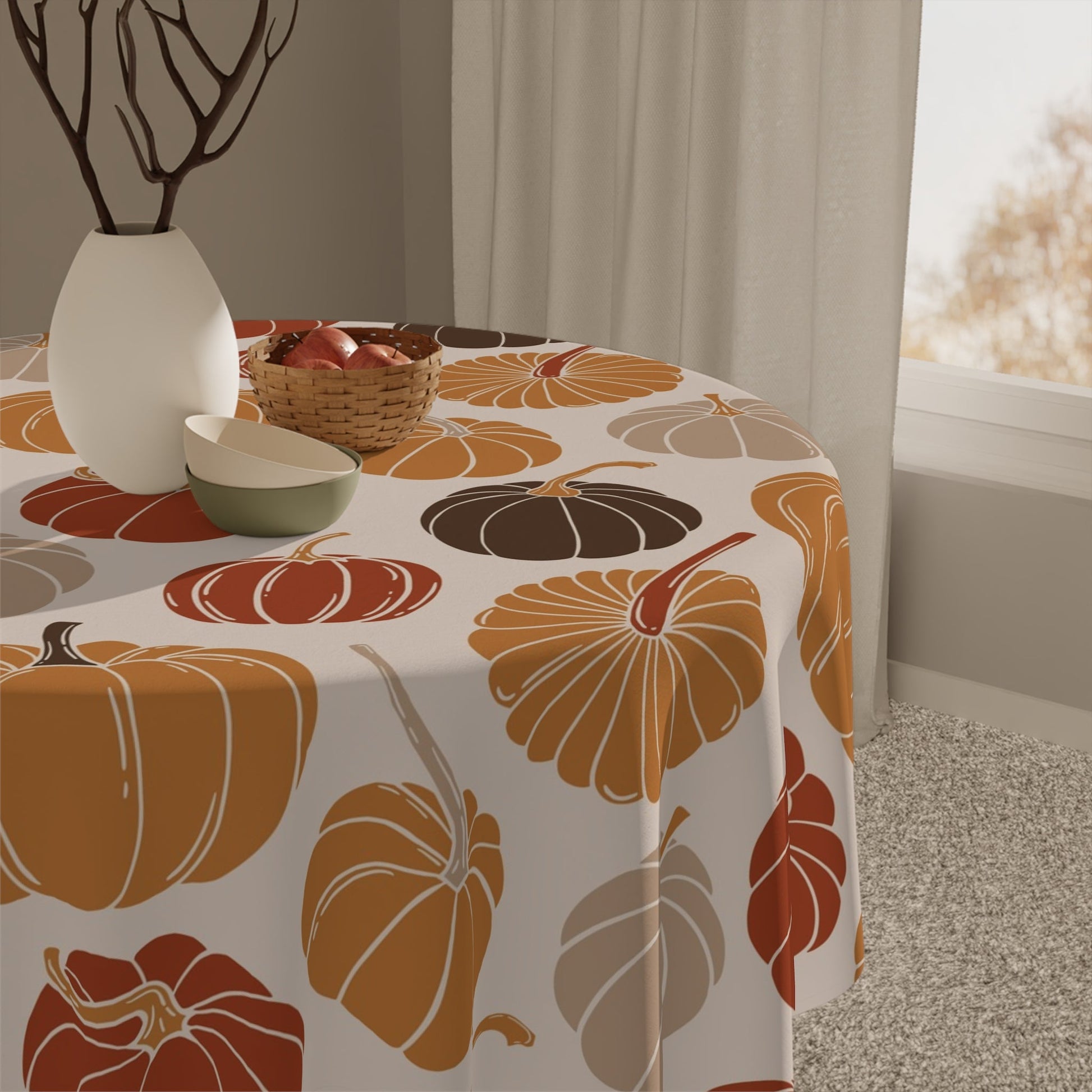 Harvest Pumpkins Tablecloth - SANKTUARI DECOR
