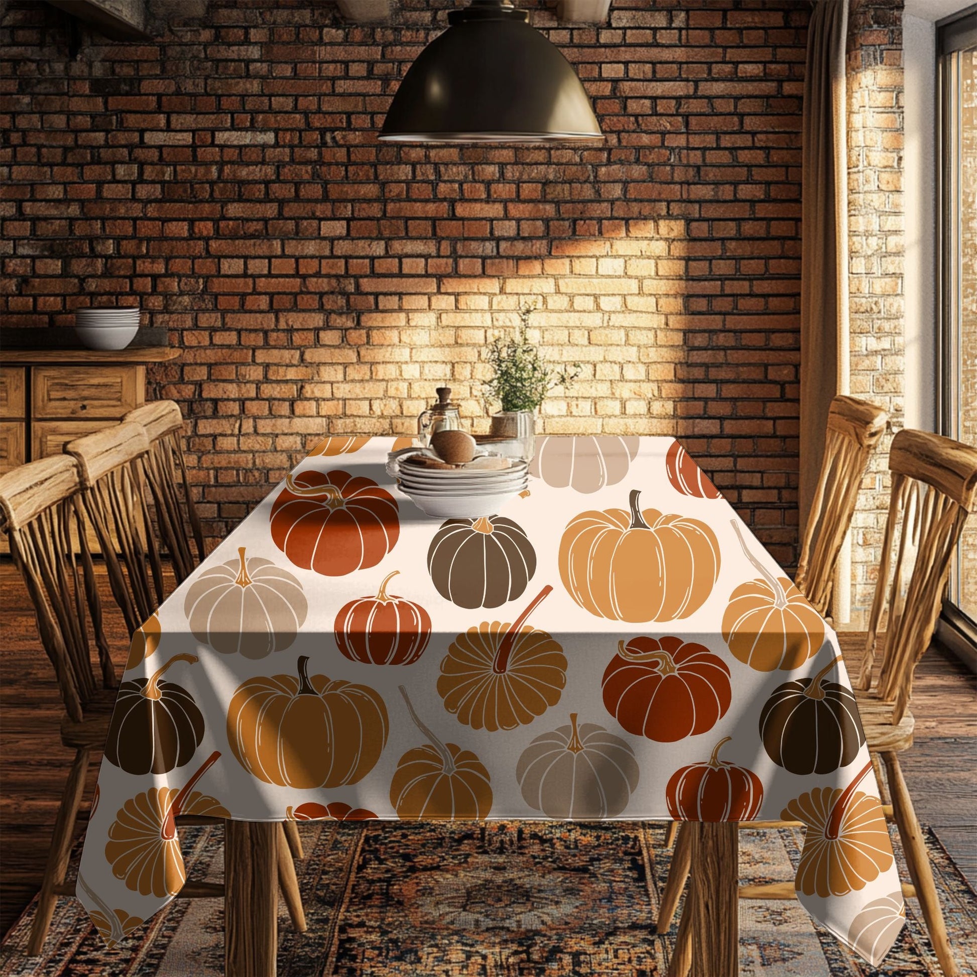 Harvest Pumpkins Tablecloth - SANKTUARI DECOR