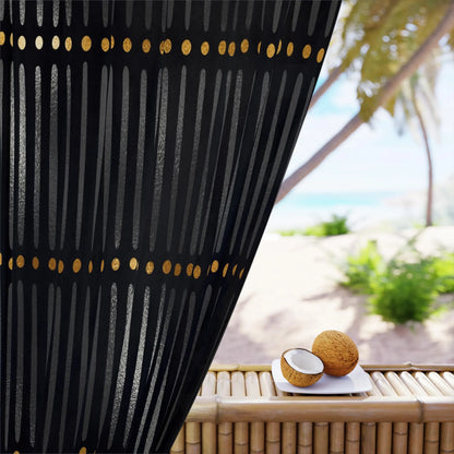 Black Bogolan Curtains