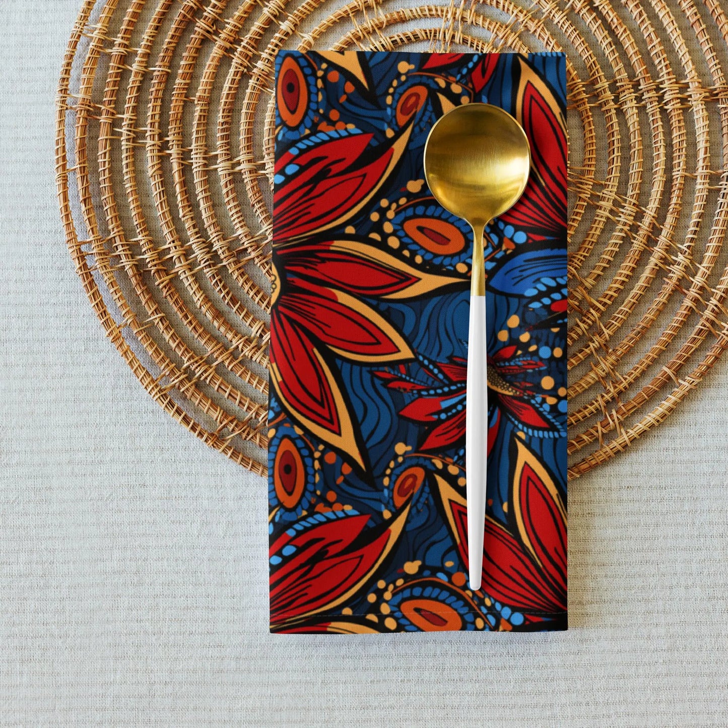 Ankara Floral Napkin Set