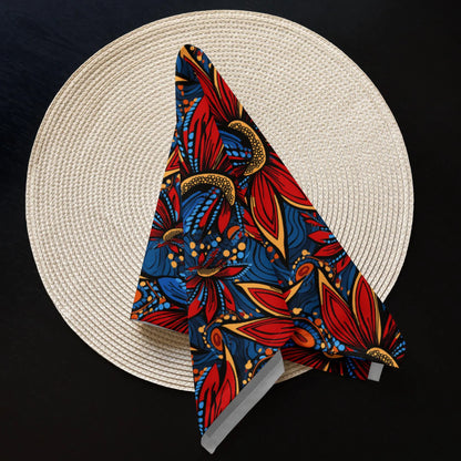Ankara Floral Napkin Set