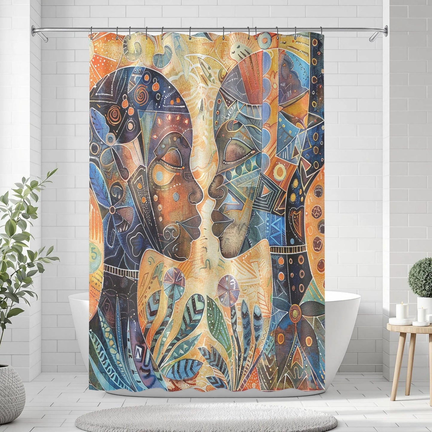 African Art Shower Curtain