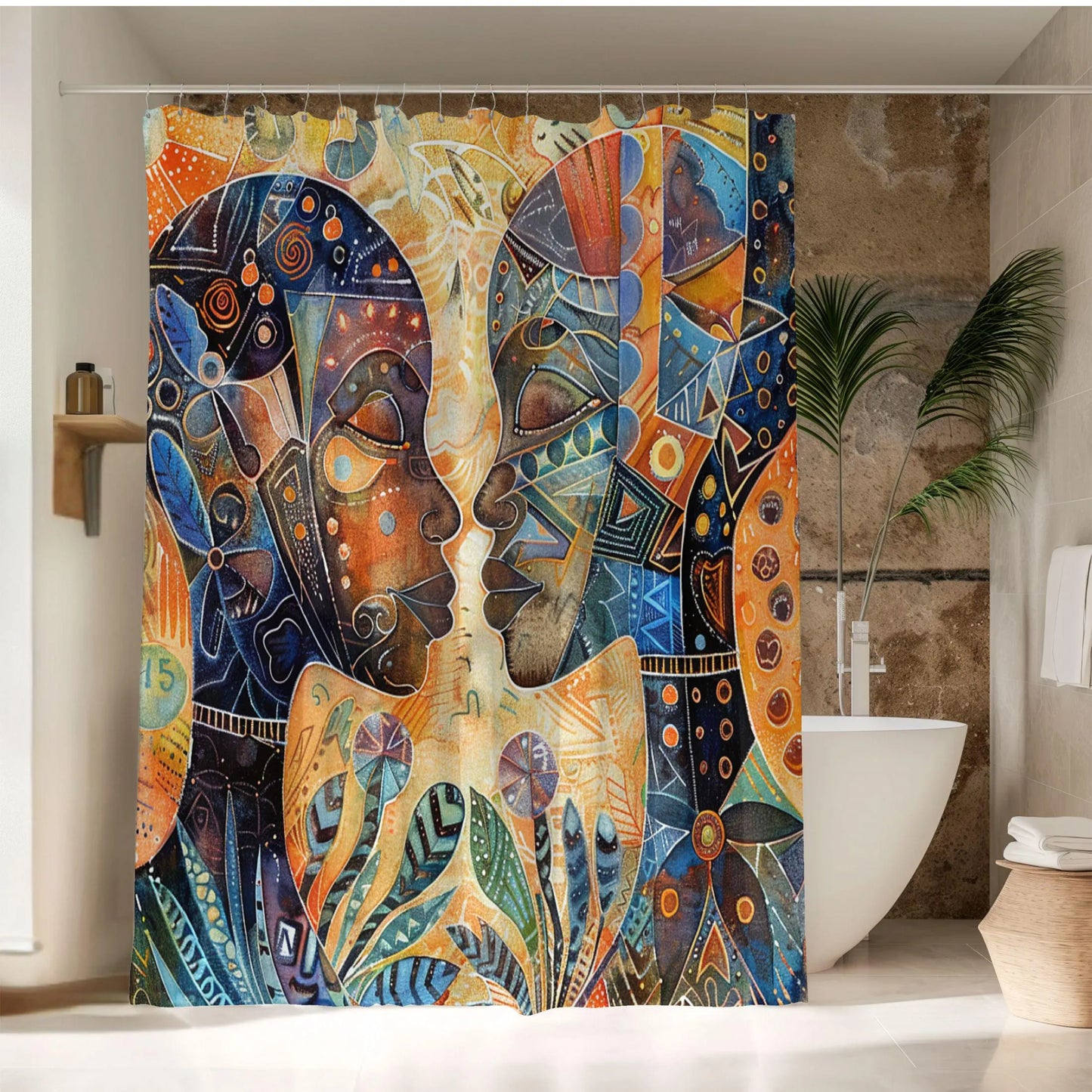 African Art Shower Curtain