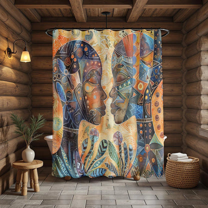 African Art Shower Curtain