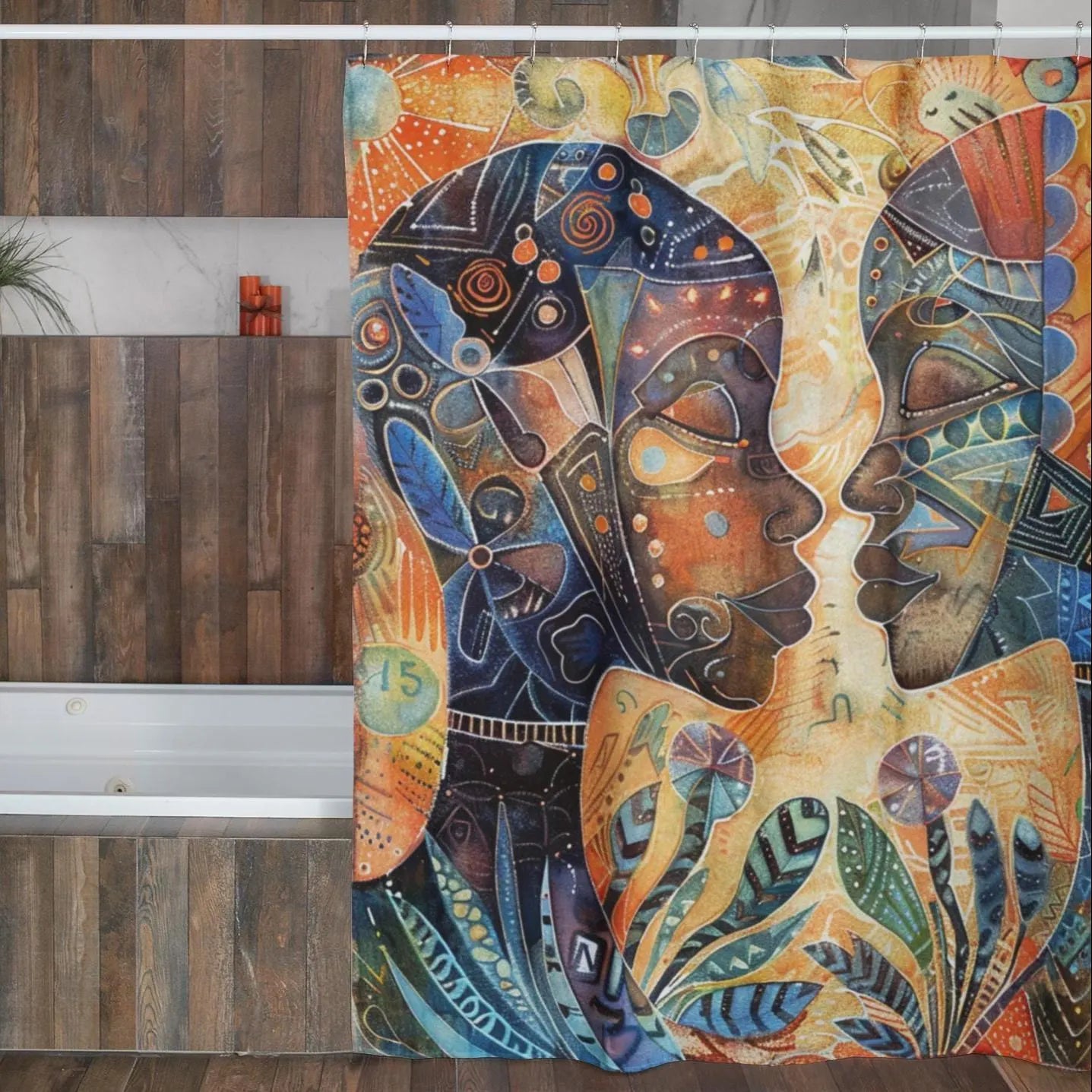 African Art Shower Curtain