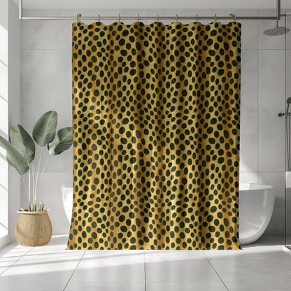 Retro Jungle Print Shower Curtain