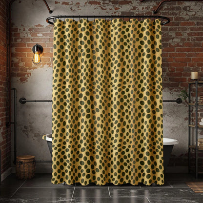 Retro Jungle Print Shower Curtain