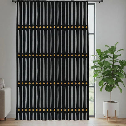 Black Bogolan Curtains