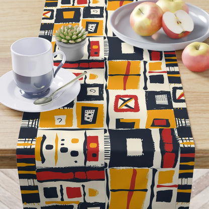 Abstract African Print Table Runner