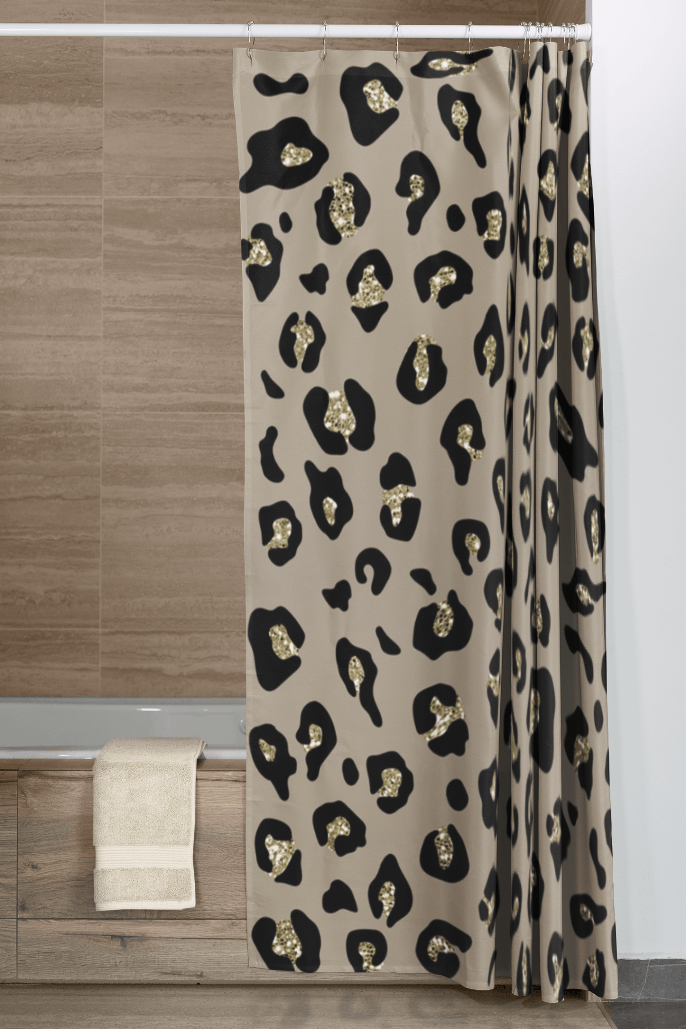 Leopard Print Shower Curtain - SANKTUARI DECOR