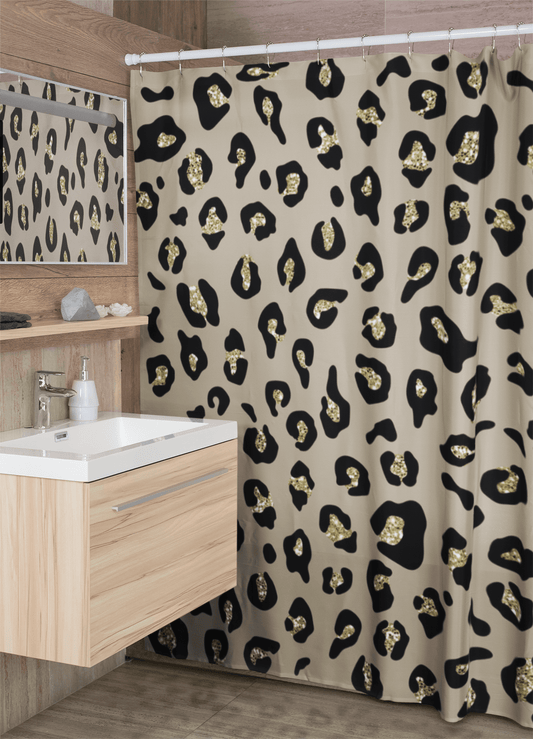 Leopard Print Shower Curtain - SANKTUARI DECOR