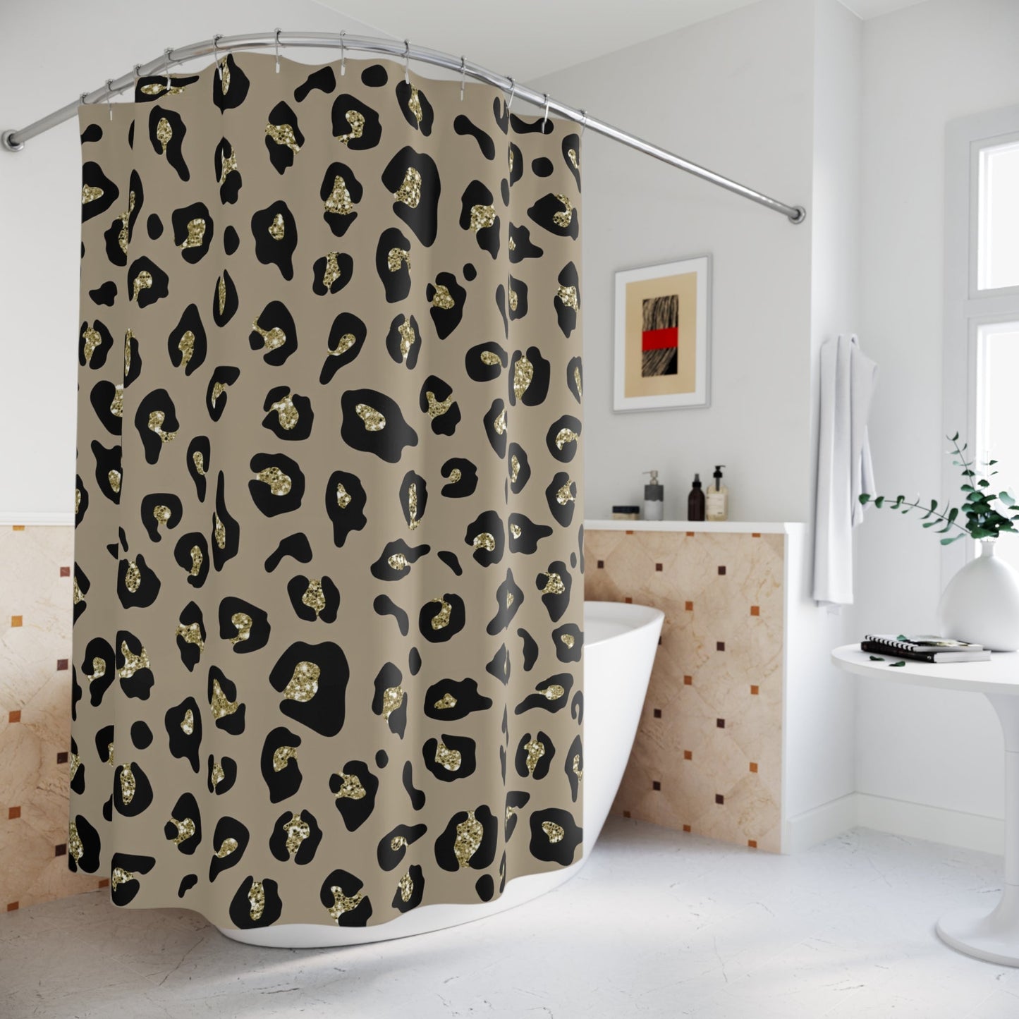 Leopard Print Shower Curtain - SANKTUARI DECOR