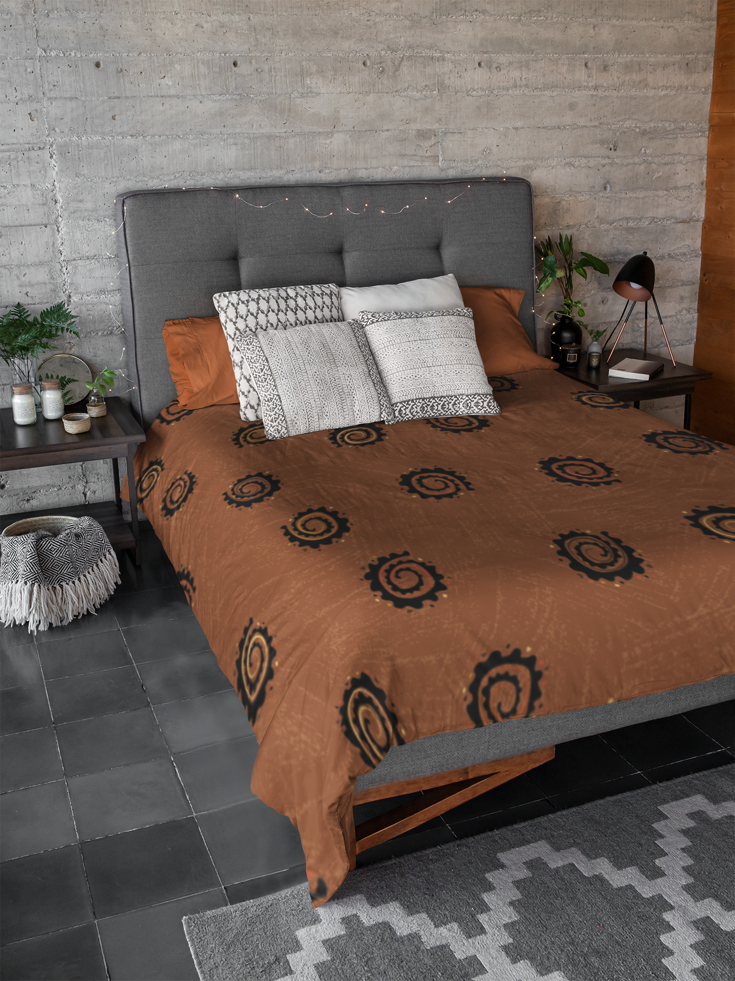 African Wax Print Duvet Cover