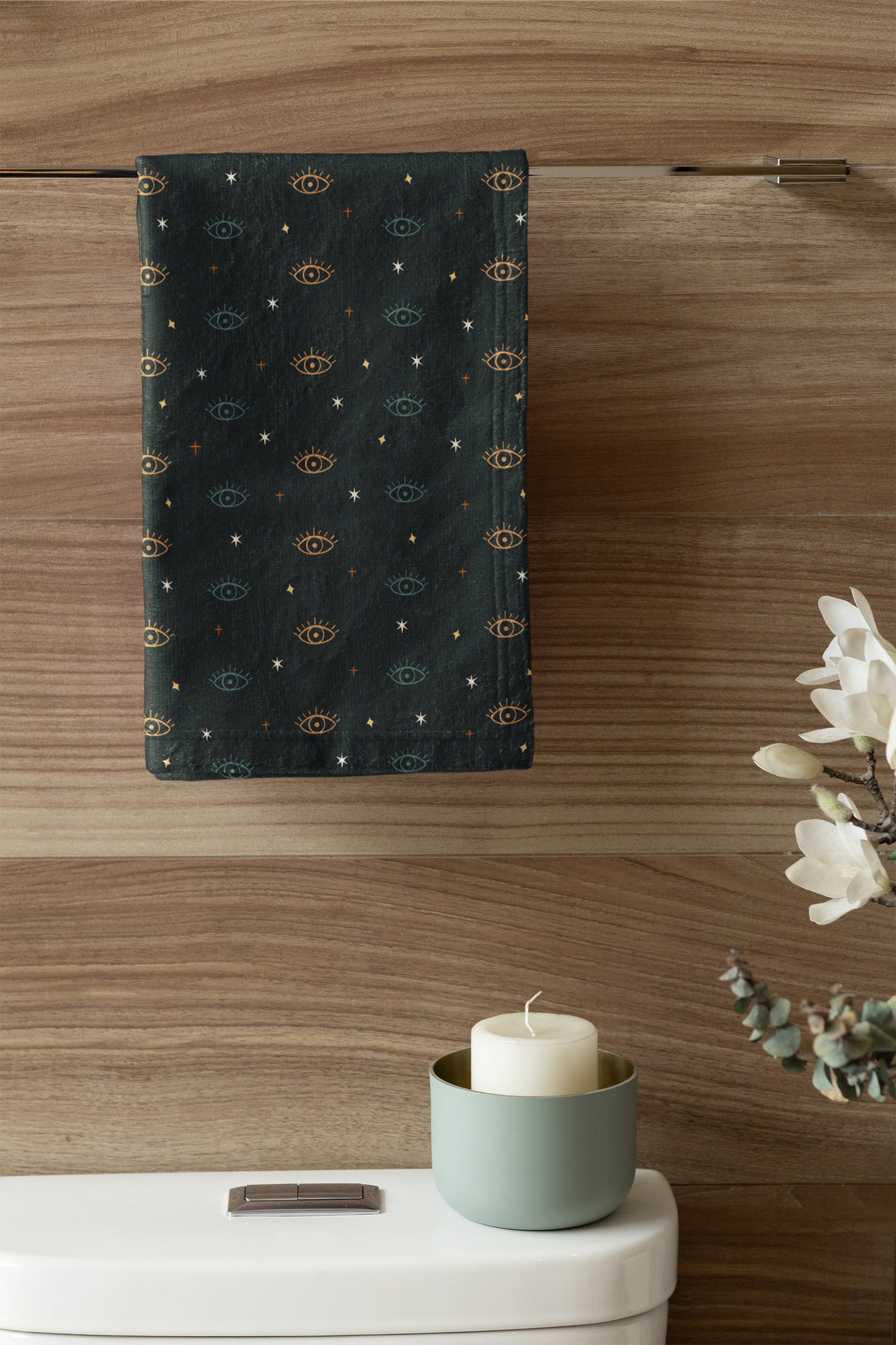 Boho Evil Eye Protection Hand Towel
