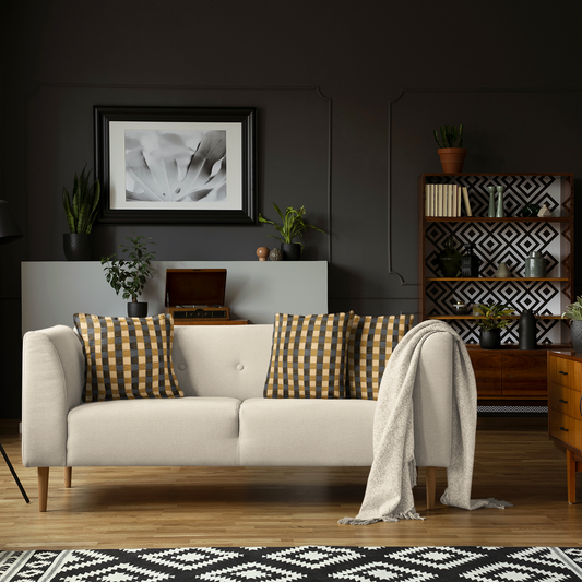 African Plaid Cushion Cover