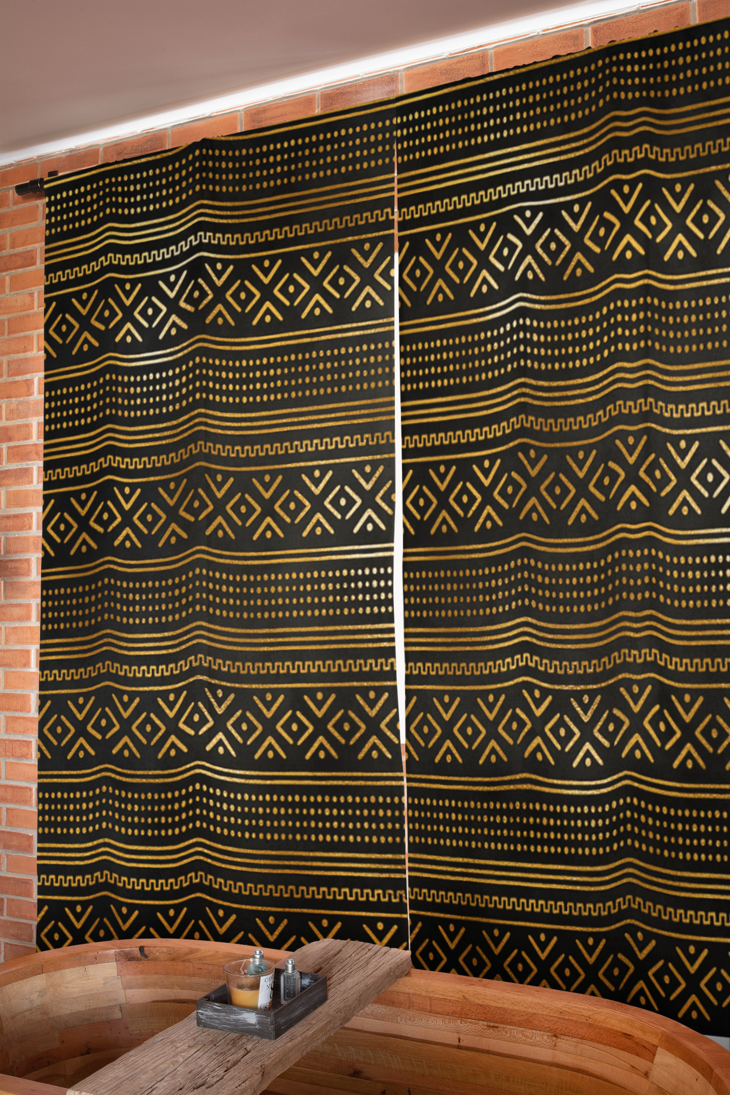 Gold African Curtain