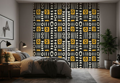 Mudcloth Blackout Curtain - SANKTUARI DECOR