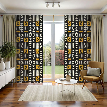 Mudcloth Blackout Curtain - SANKTUARI DECOR