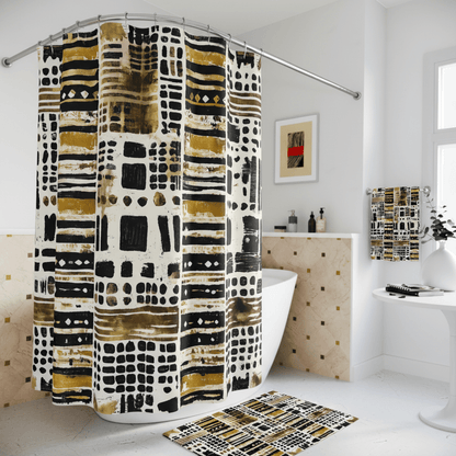 Mudcloth Polka Dot Bathroom Set - SANKTUARI DECOR