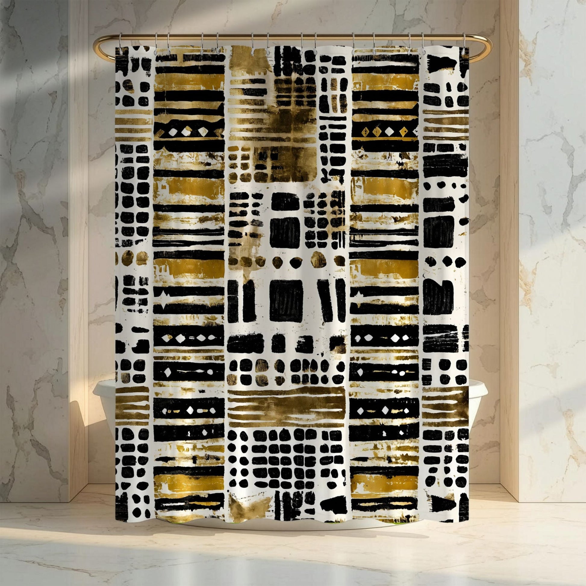 Mudcloth Polka Dot Bathroom Set - SANKTUARI DECOR