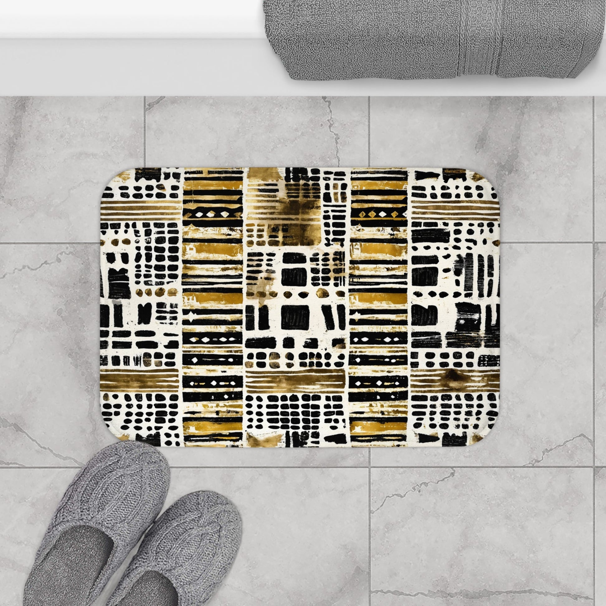 Mudcloth Polka Dot Bathroom Set - SANKTUARI DECOR