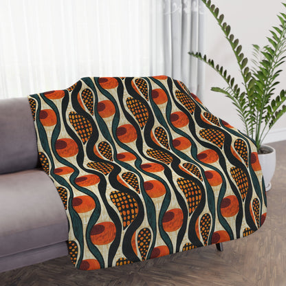 Mudcloth Sherpa Blanket - SANKTUARI DECOR