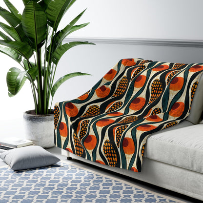 Mudcloth Sherpa Blanket - SANKTUARI DECOR