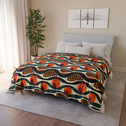 Mudcloth Sherpa Blanket - SANKTUARI DECOR