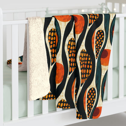 Mudcloth Sherpa Blanket - SANKTUARI DECOR