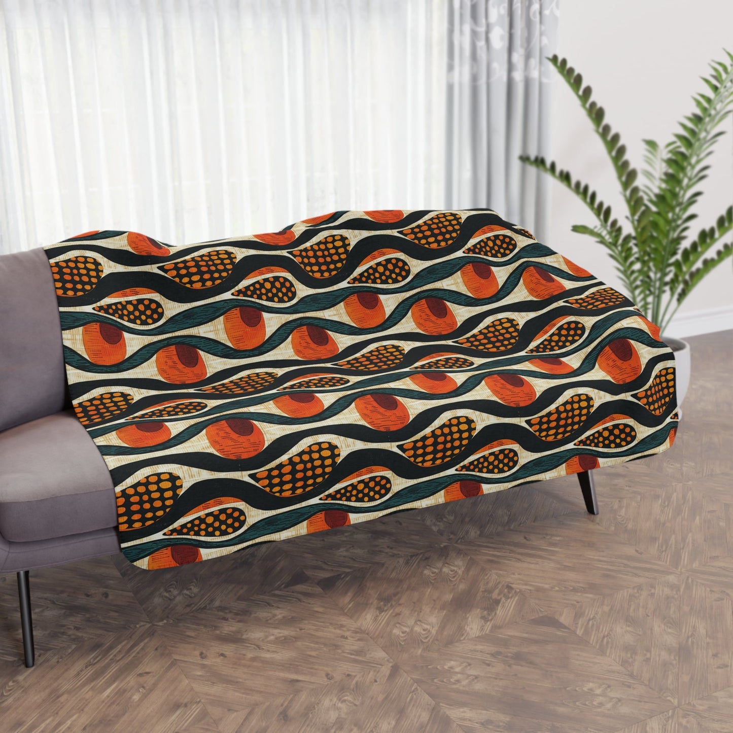 Mudcloth Sherpa Blanket - SANKTUARI DECOR