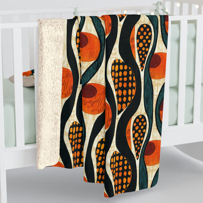 Mudcloth Sherpa Blanket - SANKTUARI DECOR