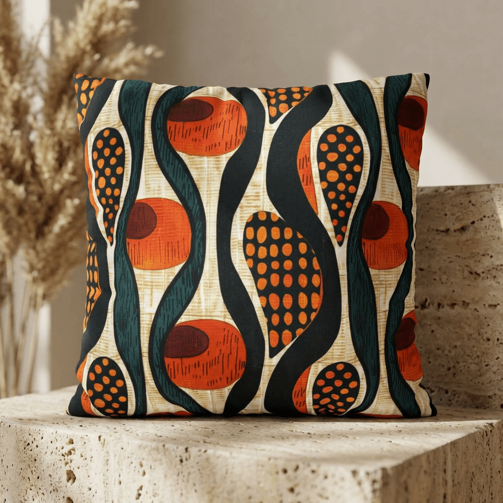 Mudcloth Throw Pillow Covers | African Tribal Cushion - SANKTUARI DECOR