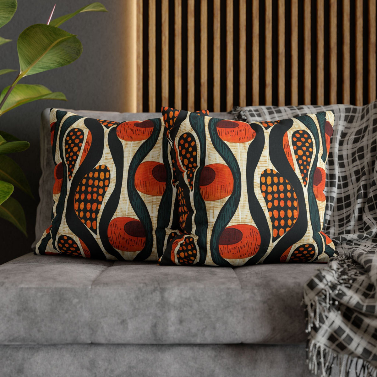 Mudcloth Throw Pillow Covers | African Tribal Cushion - SANKTUARI DECOR