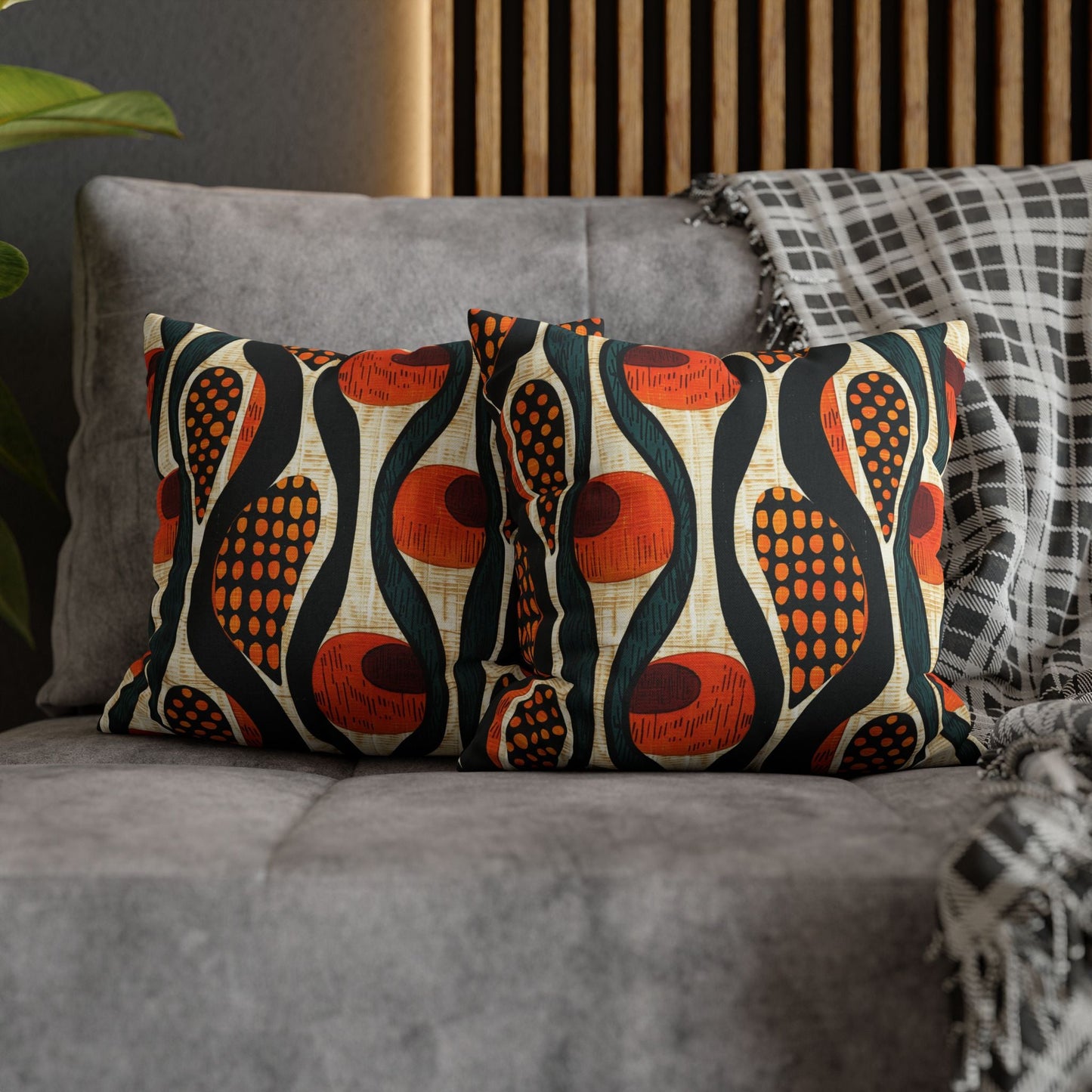 Mudcloth Throw Pillow Covers | African Tribal Cushion - SANKTUARI DECOR