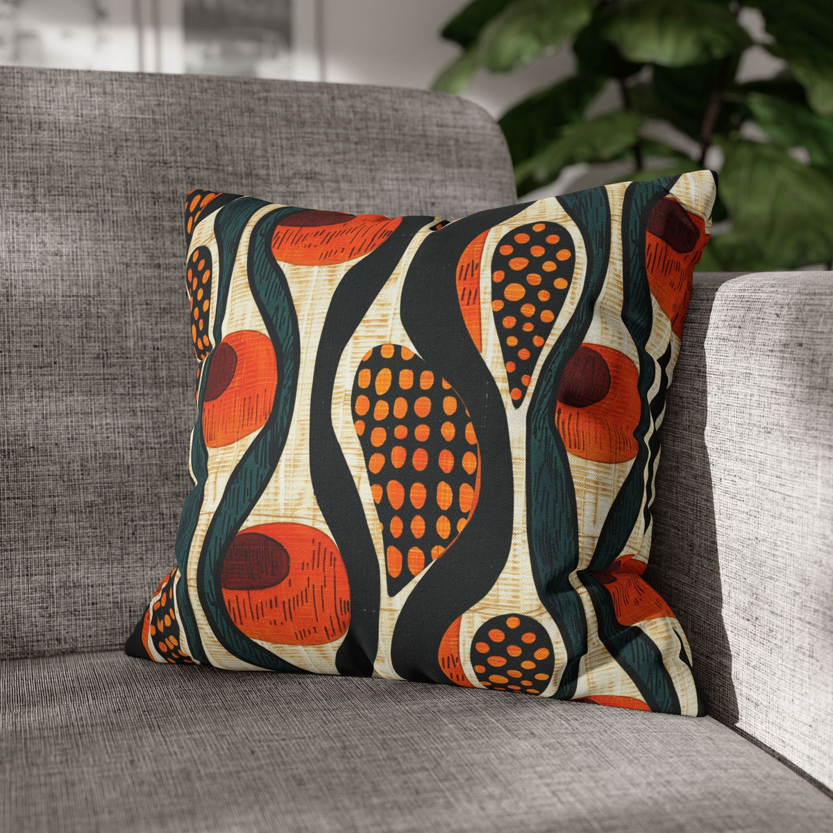 Mudcloth Throw Pillow Covers | African Tribal Cushion - SANKTUARI DECOR