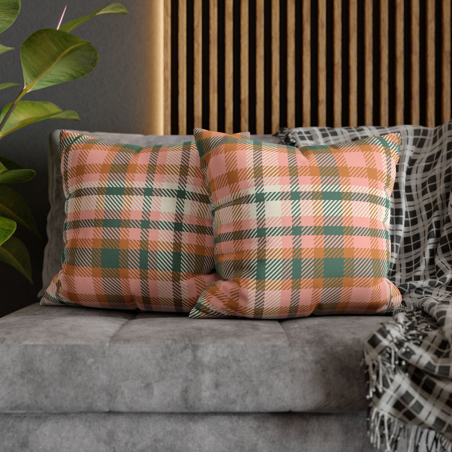 Pastel Plaid Pillow Cover - SANKTUARI DECOR