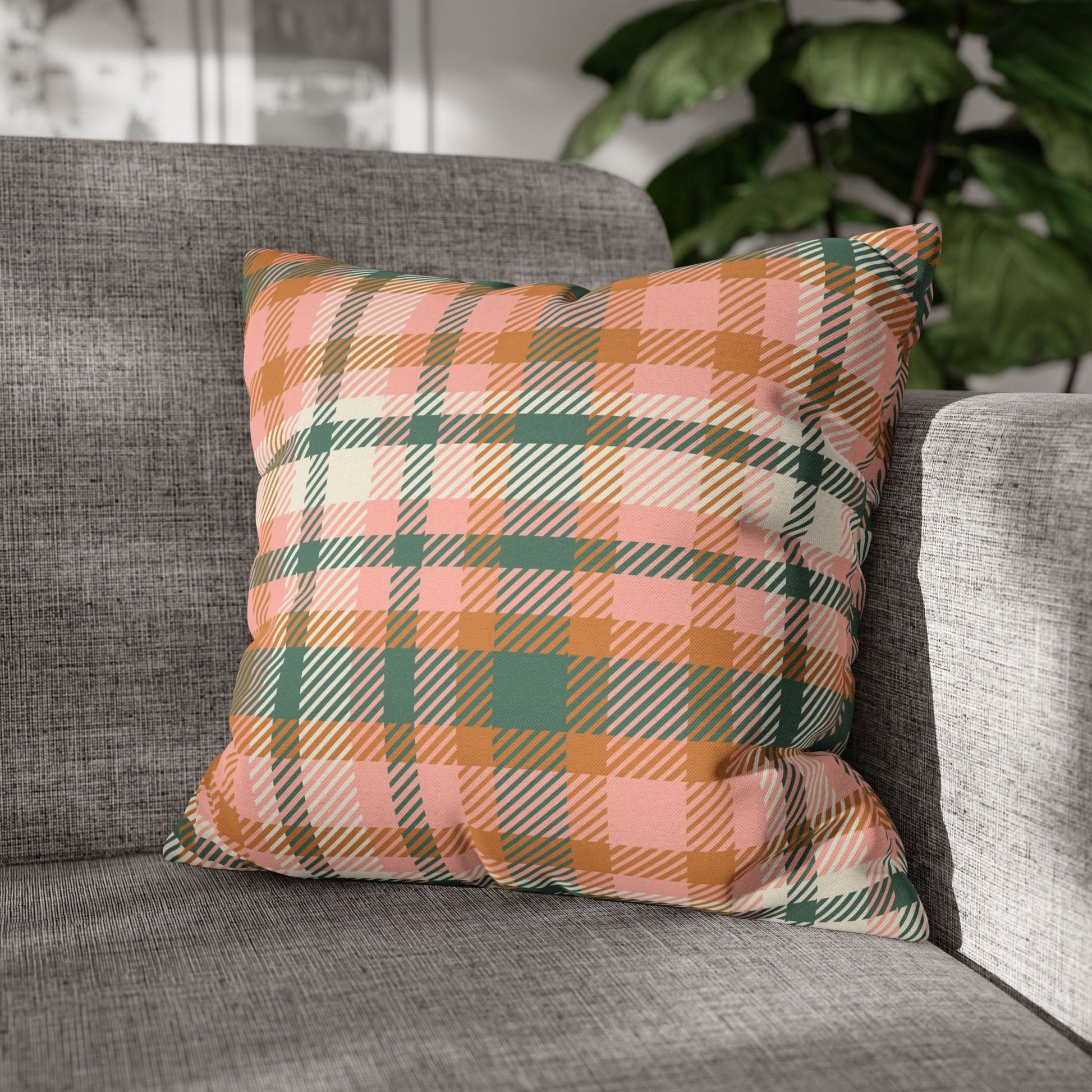 Pastel Plaid Pillow Cover - SANKTUARI DECOR