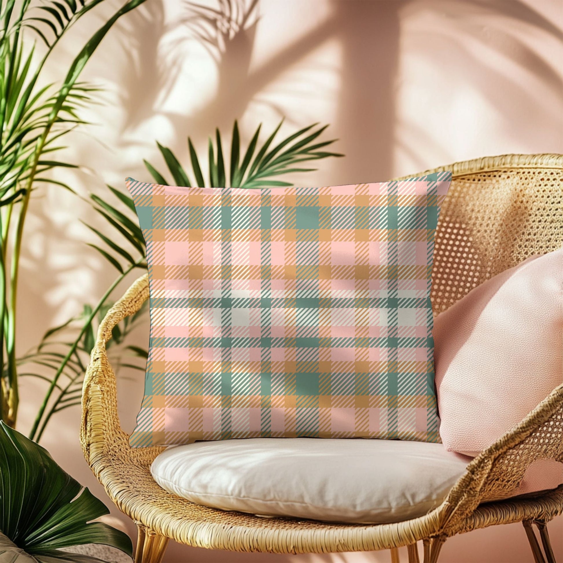 Pastel Plaid Pillow Cover - SANKTUARI DECOR