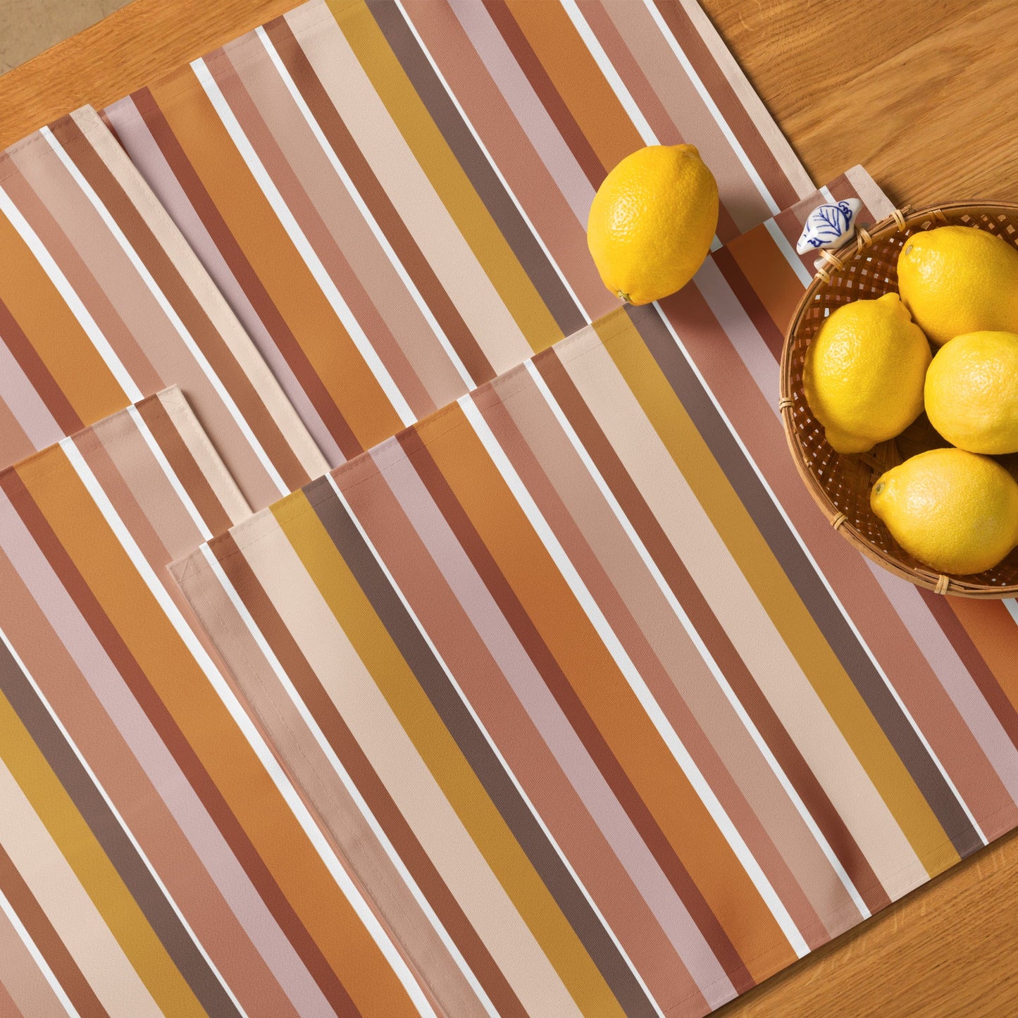 Pastel Stripes Placemat Set of 4 - SANKTUARI DECOR