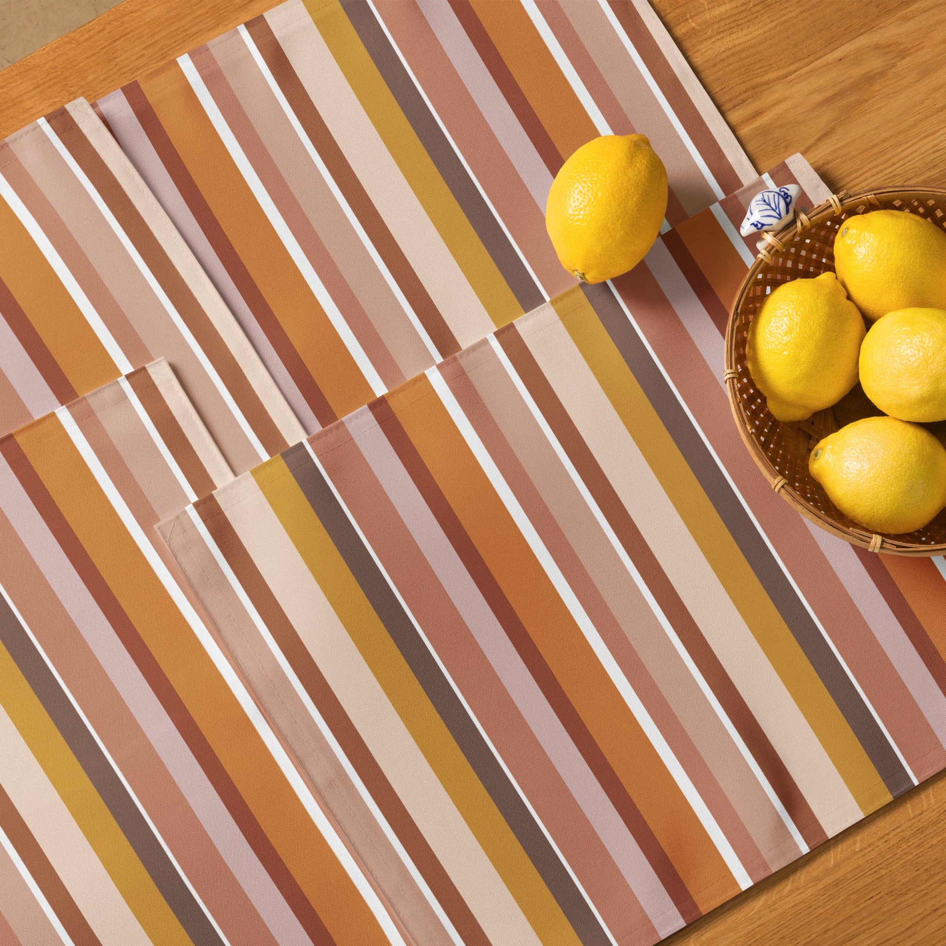 Pastel Stripes Placemat Set of 4 - SANKTUARI DECOR