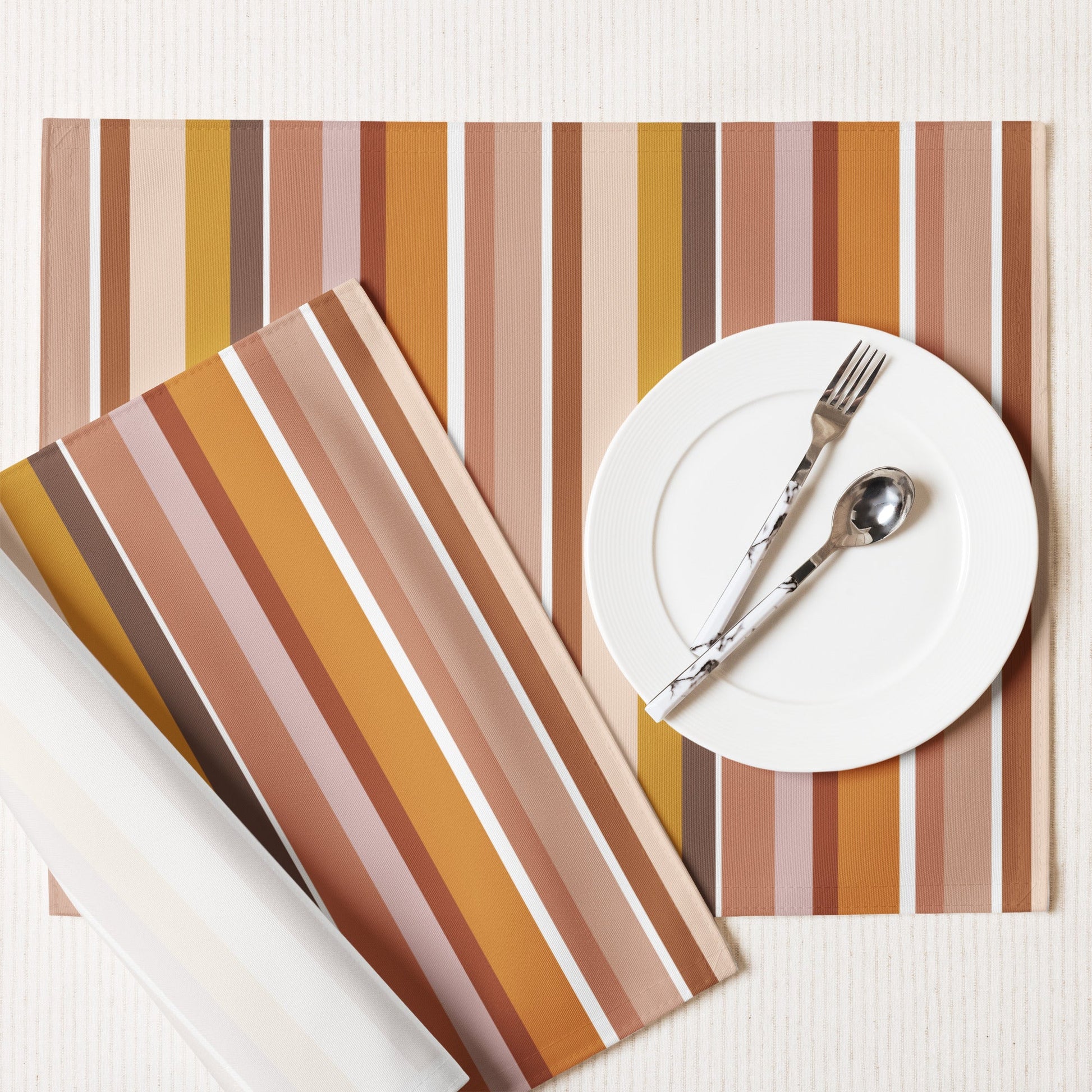Pastel Stripes Placemat Set of 4 - SANKTUARI DECOR